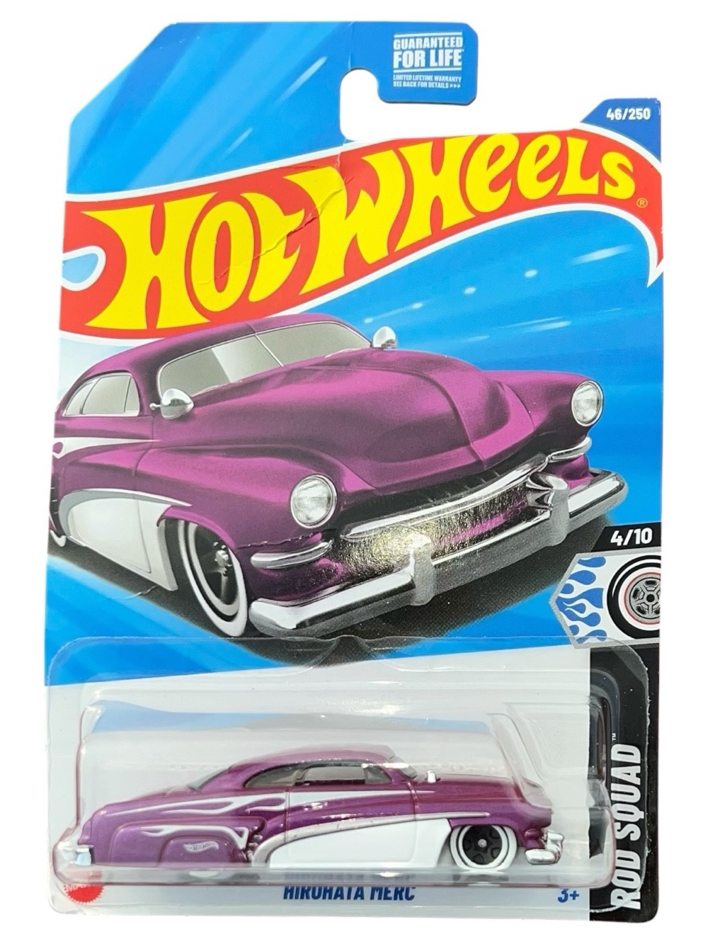 Hot Wheels Hirohata Merc Purple Rod Squad 46/250 Mainline Custom Muscle Car New